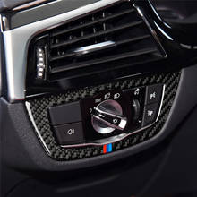Подходит для BMW 5 серии G30 X3 G01 автомобильные аксессуары переключатель фар рамка M Стиль украшения Наклейка Накладка для автомобиля Стайлинг 2024 - купить недорого
