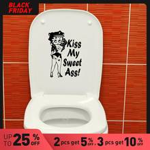 Hot WC Waterproof Wall Stickers Home Decor Removable Toilet Sticker Environmental Protection Vinyl Stickers 2024 - buy cheap