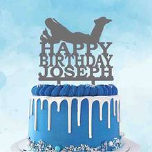 Personalized Deadpool Birthday Cake Topper Happy Birthday Custom Name Deadpool Silhouette Birthday Cake Decoration Topper 2024 - buy cheap