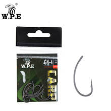 W.P.E Brand Coating Fishing Hook 30pcs/lot Fishhooks Matte Grey Carp Fishing Barbed Curve Shank Gripper Barbed Fishhooks 2024 - buy cheap