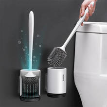 Escobilla y soporte para inodoro, Herramientas de limpieza de drenaje rápido para el hogar, WC, juegos de accesorios de baño, TPR 2024 - compra barato