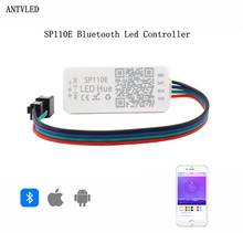 Контроллер пикселя SP110E с Bluetooth для WS2811, WS2812B, SK6812, RGB RGBW, APA102, Светодиодная лента, управление через приложение для телефона, РГБ, Пиксельная лампа 2024 - купить недорого