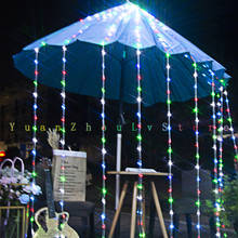 Guirnalda de hadas LED impermeable para decoración del hogar, guirnalda de luces de 6x3m con efecto cascada, lluvia de meteoros, boda, vacaciones, cortinas 2024 - compra barato
