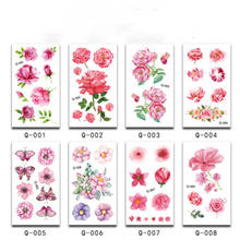 Temporary Tattoo Sticker Flowers Fake Tattoos Hand Foot Arm Leg Body Art Children Waterproof 30pcs 2024 - buy cheap