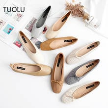 Office Shoes Women  Sapato Feminino Shallow flats Artificial Leather casual Shoes Pure Color Single Shoes Zapatos Mujer 2019 2024 - buy cheap