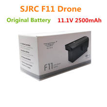 Bateria de drone sjrc f11, 11.1v, 2500mah, lâmina de hélice, cabo de carregamento usb, peças de reposição para drone f11, acessórios originais 2024 - compre barato