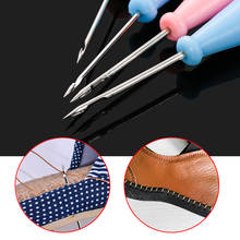 1/2Pcs Stainless Steel Sewing Awl Hand Stitcher Taper Shoes Repair Tool Canvas Leather Needle Crafts Handmade DIY Supplies 2024 - buy cheap