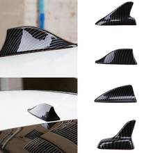 Elegante Antena de aleta de tiburón para techo de coche, accesorio de fibra de carbono, decoración aérea para automóvil 2024 - compra barato