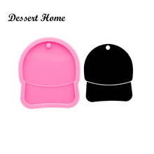 DY0622 Glossy Resin Baseball cap Keychain Mold , Silicone Molds for DIY Epoxy Jewellery Making, Silicon Clay Molds 2024 - buy cheap