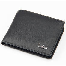 Fashion Genuine Leather Wallet Men's Purse Short Cowhide Business Credit Card Holder Coin Purse Brand Black Male Leather Wallets 2024 - buy cheap