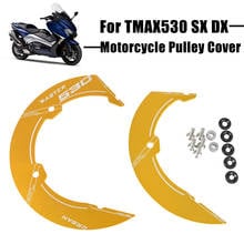 For Yamaha TMAX530 SX DX TMAX 530 T-MAX530 T MAX 530 17-19 Motorcycle CNC Aluminum Transmission Belt Pulley Cover 2017 2018 2019 2024 - buy cheap