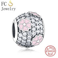 FC Jewelry Fit Original Brand Charm Bracelet 925 Sterling Silver Enamel Bijou Zircon Crystal Pendant Beads For Making Berloque 2024 - buy cheap