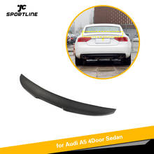 Carbon Fiber Rear Trunk Spoiler Boot Lip Wing For Audi A5 4 Door 2009 - 2016 2024 - buy cheap
