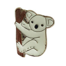 20*15.8mm Metal cute Koala pin badge in nickel  (300pcs/lot) 2024 - buy cheap