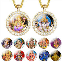 Colgante de Lord ganeca, collar de dios elefante, joyería de hinduismo Ganesha, amuleto colgante para él o ella 2024 - compra barato