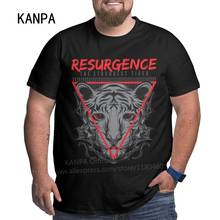 Kanpa-camisetas 2020 de algodón con estampado de tigre para hombre, ropa de entrenamiento, camiseta de tigre de gran tamaño, camiseta de Animal de talla grande, color negro 2024 - compra barato