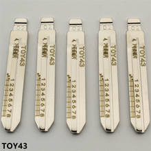 XIEAILI OEM 60Pcs NO.3 TOY43 Engraved Line Key Blade Blank Scale Shearing Teeth Uncut Key Blade For Toyota  K428 2024 - buy cheap