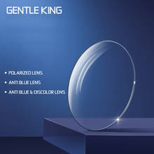 GENTLE KING Polarized Anti Blue Light Blocking 1.56 1.61 1.67 Prescription Discolored Lens Aspheric Glasses Lenses 2024 - buy cheap