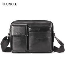 Genuine Leather Shoulder Messenger Bag Documents Cross Body Handbags Male Luxury Totes 2019 Fashion Flap Pocket Large Capacity 2024 - buy cheap