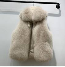 NEW Women Natural Real Fox Fur Vest Winter Ladies Gilet Sleeveless Genuine Fur Coat Female Real Fur Vest Waistcoat 2024 - buy cheap