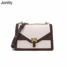 Jonlily Women PU Leather Shoulder Bag Female Fashion Messenger Crossbody Bag Long Chain Daybag Teens Purse -KG447 2024 - buy cheap