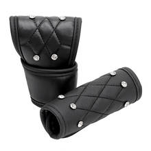 LEEPEE 2Pcs/Set Hand Brake Gear Cover Car Auto Leather Crystal Gear Shift Knob Cover Handbrake Universal Padding 2024 - buy cheap