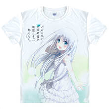 Anohana-Camiseta con estampado de The Flower We Saw That Day Honma Meiko, ropa de calle informal, Tops, camisetas Unisex, camisetas de verano 2024 - compra barato