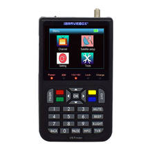 Buscador de satélite Digital V9, medidor de señal con pantalla LCD a Color de 3,5 pulgadas, MPEG-2/MPEG-4, H.265, DVB-S/S2, 1080P, enchufe europeo 2024 - compra barato