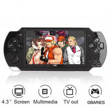 Video Game Console Player X6 for PSP Gamapad Handheld Retro 4.3 inch Screen Mp4 Player Game Player Support Camera,Video,E-book 2024 - buy cheap