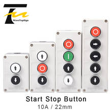 Interruptor de botão de plástico, controlador portátil, botão de partida automática, à prova d'água, interruptor de parada de emergência industrial 2024 - compre barato
