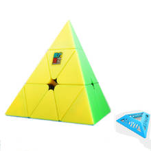 Moyu meilong pirâmide 3x3 velocidade cubo mágico quebra-cabeça 3x3 cubo mágico quebra-cabeças para adultos jogos educativos para crianças 2024 - compre barato