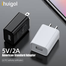 ihuigol 5V 2A USB Charger US/EU Mobile Phone Charger Adapter For iPhone 11 Pro Samsung Xiaomi Wall Travel Fast Charging Adapter 2024 - buy cheap