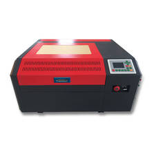 Máquina de gravação a laser 4040 co2, 50w, para cortar madeira, mdf, acrílico, cristal, vidro, papel, plástico, plexiglass 2024 - compre barato