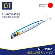 Noeby NBL1902 pencil bait 110mm 45.8g sinking fishing hard lure artificial lead bait vertical jigging lure weihai fishing lure 2024 - buy cheap