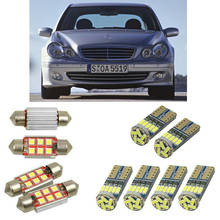 Interior led Car lights For mercedes c class w203 sedan bulbs for cars License Plate Light 8pc 2024 - buy cheap