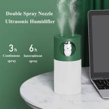270ml Double Spray Nozzle Humidifier with Warm Night Light for Home Ultrasonic Cool Mist Aroma Water Diffuser USB Humidificador 2024 - buy cheap