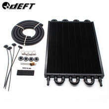 DEFT 8 Row Aluminum Car Cooling System Radiator 6 Row Remote Transmission Oil Cooler kit Manual Radiator Converter 2024 - buy cheap