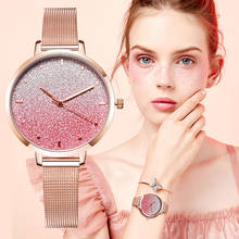 2019 новые женские часы Роскошные Звездное небо сетчатые женские часы Relogio Feminin женские часы Reloj Mujer zegarek damski 2024 - купить недорого