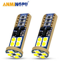 Сигнальная лампа ANMINGPU Led T10 W5W Canbus 3030SMD 168 194 W5W, светодиодная лампа для автомобильного номерного знака, внутреннее купольное освещение для чтения, 12 В 2024 - купить недорого