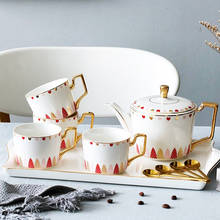 European Luxurious Ceramic tea set Teapot Cup coffee cups set British afternoon tea cup set party Teaware Gift Box 2024 - buy cheap