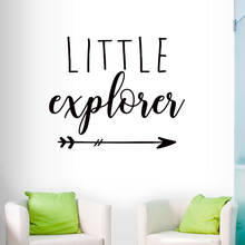 Little Explorer Wall Decal Travel Wall Sticker Home Decor Adventure Decoration Kids Children Room Decoration Wall Art Murals 2024 - buy cheap