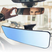 Safty Anti-glare Rear View Mirror, Universal Car Truck Interior RearView Mirror ANTI GLARE Suction Cup Blue Clear Mirror 2024 - buy cheap