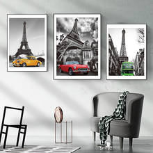 City Landscape Canvas Poster Painting Paris London Tower Bus Car Prints Pictures Wall Art Living Room Bedroom Home Decorative 2024 - buy cheap