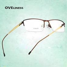 Titanium Alloy men's eyeglasses Optical eye glasses frame men 2020 male Myopia Prescription clear glasses Metal Full Eyewear 2024 - buy cheap