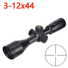 Cheap Tactical Compact Scope Hunting Riflescope 3-12X44 Etched Glass Reticle Optics Sights For Airsoft Gun 2024 - buy cheap