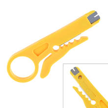 Mini Pelacables portátil amarillo, alicates de prensado con mango de prensado de anillo y Carcasa de ABS para Cable de pelado Simple 2024 - compra barato