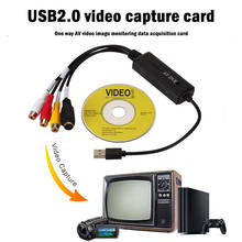 Usb 2.0 placa de captura de vídeo usb para av s rca conversor adaptador para tv dvd computador grabber para tuner gaming streaming ao vivo 2024 - compre barato