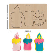 New Design Craft Die Decoration Candle Scrapbooking Wood Cutting Dies Paper Card Craft suitable for big shot machines 2024 - buy cheap