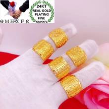 OMHXFC Jewelry Wholesale YM437 European Fashion Fine Man Party Birthday Wedding Gift Wide Chinese Words FA CAI FU 24KT Gold Ring 2024 - buy cheap