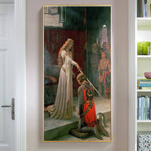 Vermelha inglaterra, tela de pintura a óleo de bordas, pôsteres e impressões, arte de parede, para sala de estar, quadros 2024 - compre barato